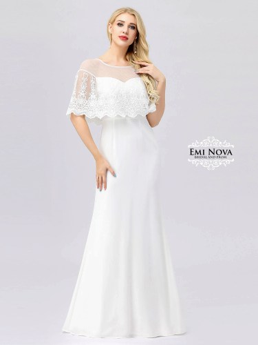Klasiskas kāzu kleitas Emi Nova Ampira stila kleitas